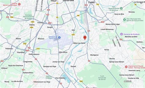 carte de Grand-Fort-Philippe avec la localisation de la rue Félix Faure