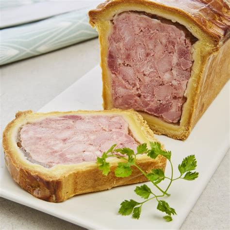 Détail d'une tranche de pâté en croûte